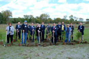 2014 North Haven stakeholder ceremonial planting at Brick Yard Point